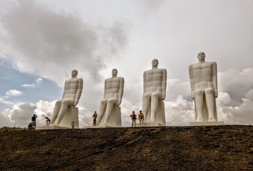The man by the sea. Esbjerg Municipality, Denmark.