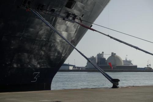 Firmly moored. Port of Las Palmas de Gran Canaria.